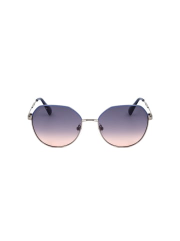 Max&Co Damskie okulary przeciwsłoneczne w kolorze srebrno-niebieskim