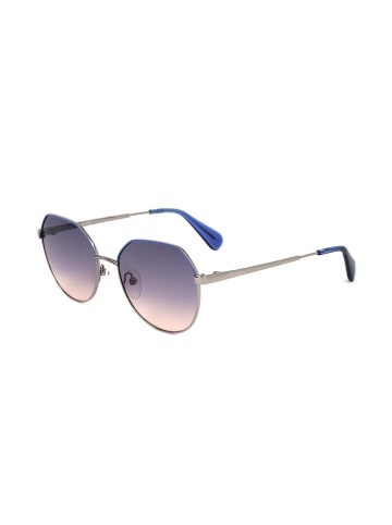 Max&Co Damen-Sonnenbrille in Silber/ Blau