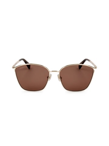 MaxMara Dameszonnebril goudkleurig/lichtbruin