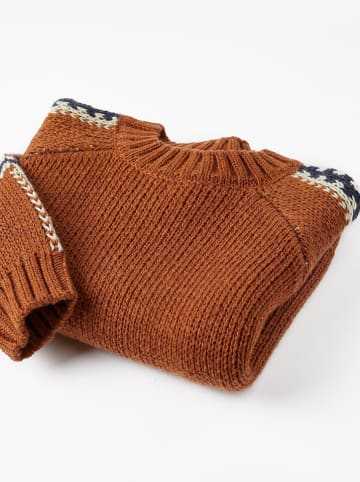 ZIPPY Pullover in Hellbraun