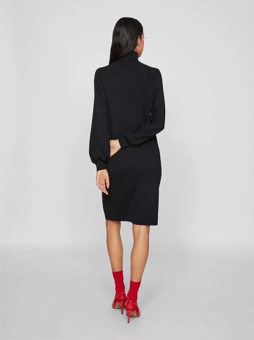 Vila Strickkleid in Schwarz