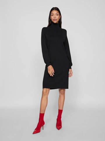Vila Strickkleid in Schwarz