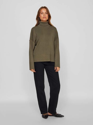 Vila Rollkragenpullover in Khaki