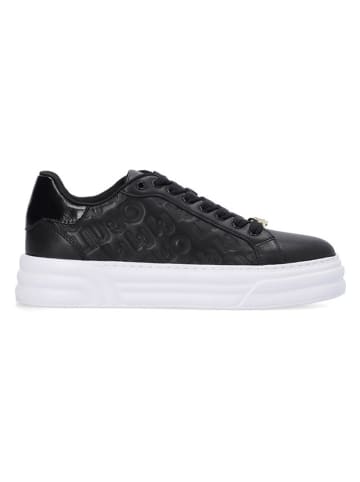 Liu Jo Skórzane sneakersy w kolorze czarnym