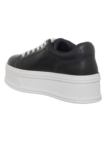 Liu Jo Leder-Sneakers in Schwarz