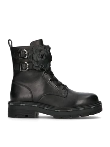 Liu Jo Leder-Boots in Schwarz