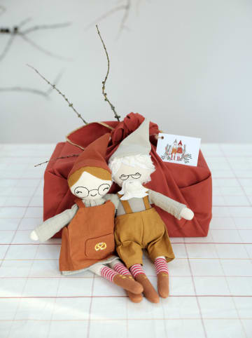 FABELAB Puppe "Christmas Elf Grandpa" - ab Geburt