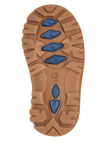 Playshoes Winterstiefel in Blau/ Khaki
