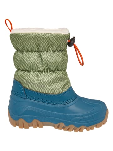 Playshoes Winterstiefel in Blau/ Khaki
