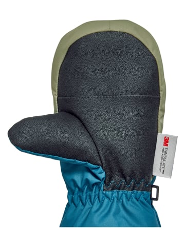 Playshoes Funktionsfäustlinge in Blau/ Orange/ Khaki