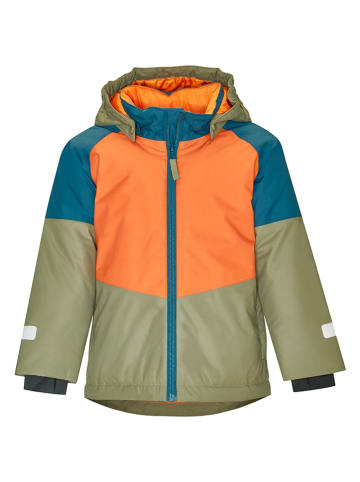 Playshoes Ski-/ Snowboardjacke in Blau/ Orange/ Khaki