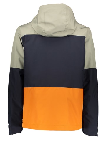 PICTURE Ski-/ Snowboardjacke "Kenko" in Khaki/ Dunkelblau/ Orange