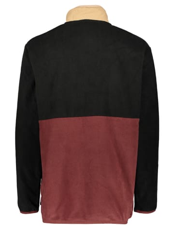 PICTURE Fleece trui "Mathew" zwart/rood