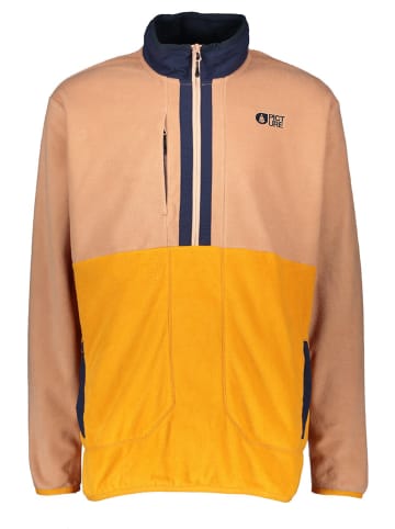 PICTURE Bluza polarowa "Mathew" w kolorze jasnobrązowo-żółtym
