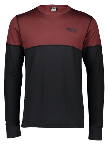 PICTURE Funktionsshirt in Schwarz/ Bordeaux