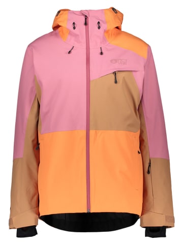 PICTURE Ski-/snowboardjas "Seen" oranje/roze/lichtbruin
