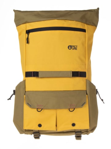 PICTURE Wanderrucksack "Grounds" in Gelb - (B)30 x (H)50 x (T)10 cm