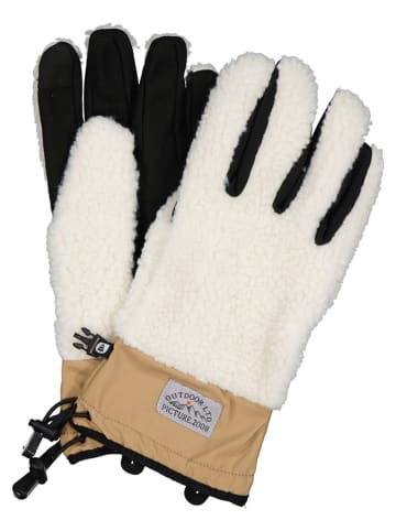 PICTURE Fleecehandschuhe "Chaku" in Creme/ Hellbraun