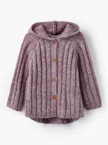 ZIPPY Cardigan in Lila