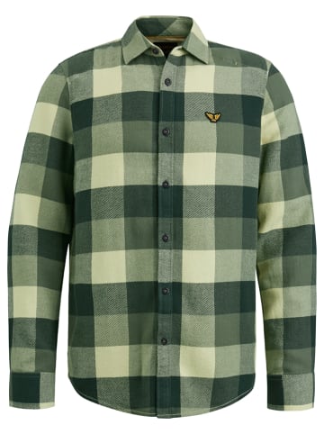 PME Legend Hemd in Dunkelgrün/ Hellgrün