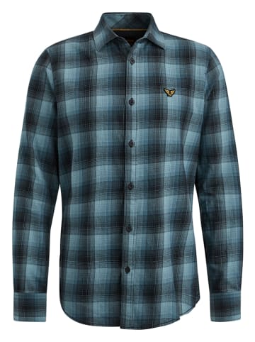 PME Legend Hemd in Blau/ Schwarz