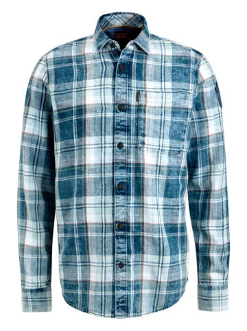 PME Legend Hemd in Blau/ Weiß