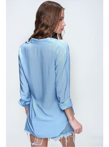Trend Alacati Bluse in Hellblau