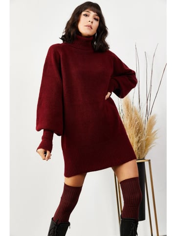 Olalook Strickkleid in Bordeaux