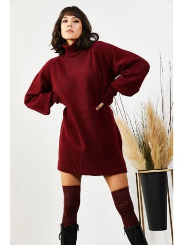 Olalook Strickkleid in Bordeaux