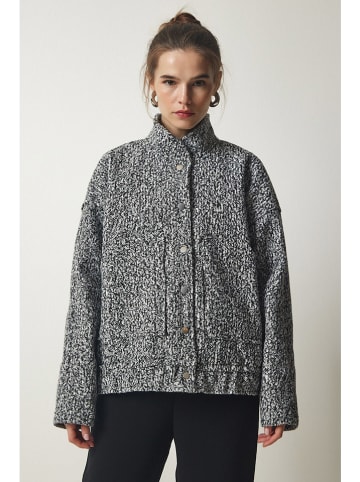 Happiness Istanbul Teddyjacke in Anthrazit