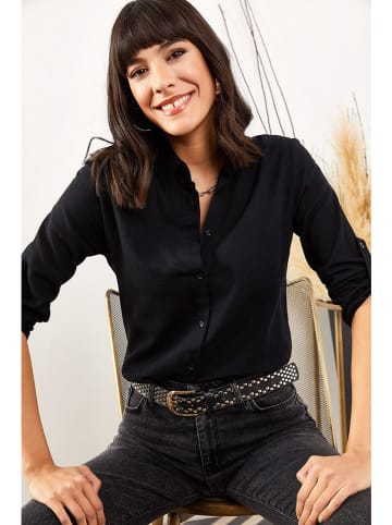 Olalook Bluzka w kolorze czarnym
