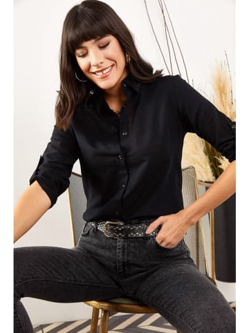 Olalook Bluzka w kolorze czarnym