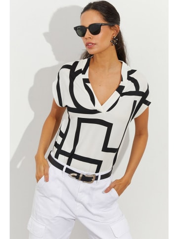 Cool and sexy Koszulka w kolorze biało-czarnym