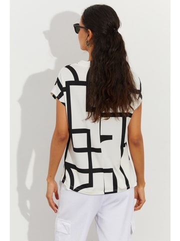 Cool and sexy Shirt wit/zwart