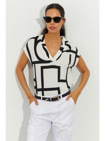 Cool and sexy Shirt wit/zwart