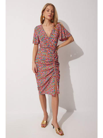 Hapiness Istanbul Jurk roze/oranje/turquoise