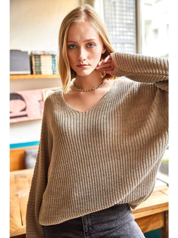Olalook Pullover in Beige