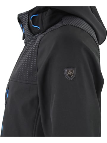 Peak Mountain Softshelljas "Cabra" zwart