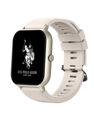 U.S. Polo Assn. Smartwatch in Creme/ Gold