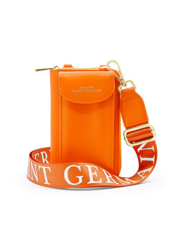 ATELIERS SAINT GERMAIN Leren smartphonetas oranje - (B)15 x (H)8 x (D)2 cm