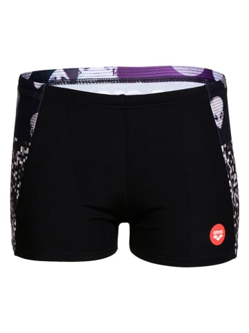 Arena Badehose in Schwarz/ Lila