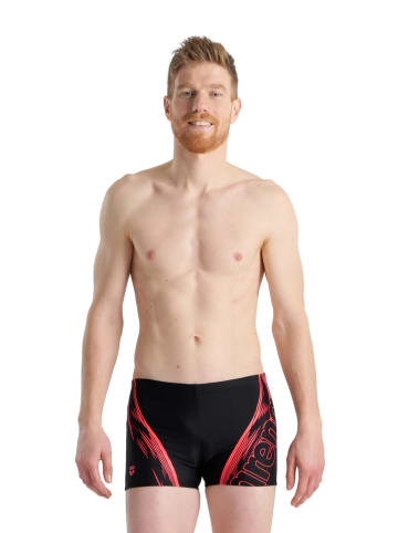 Arena Badehose in Schwarz/ Rot
