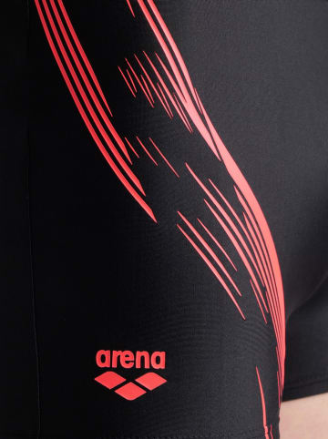 Arena Badehose in Schwarz/ Rot