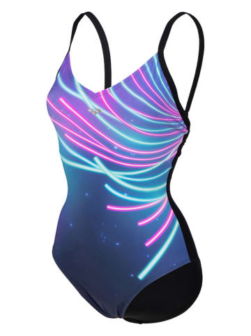 Arena Shape-Badeanzug in Schwarz/ Lila