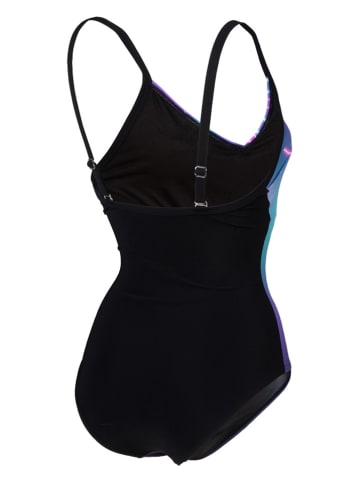 Arena Shape-Badeanzug in Schwarz/ Lila