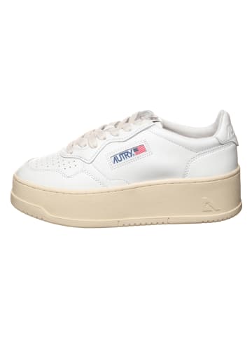 AUTRY Leder-Sneakers "Medalist" in Weiß