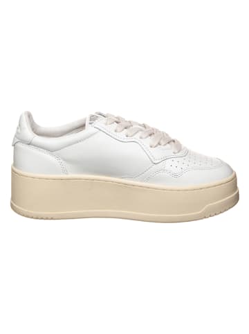 AUTRY Leder-Sneakers "Medalist" in Weiß