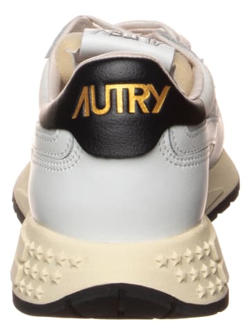 AUTRY Leder-Sneakers "Reelwind Low" in Weiß/ Schwarz