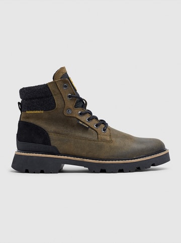 PME Legend Leder-Boots in Khaki