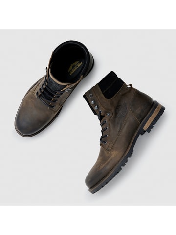 PME Legend Leder-Boots in Dunkelbraun